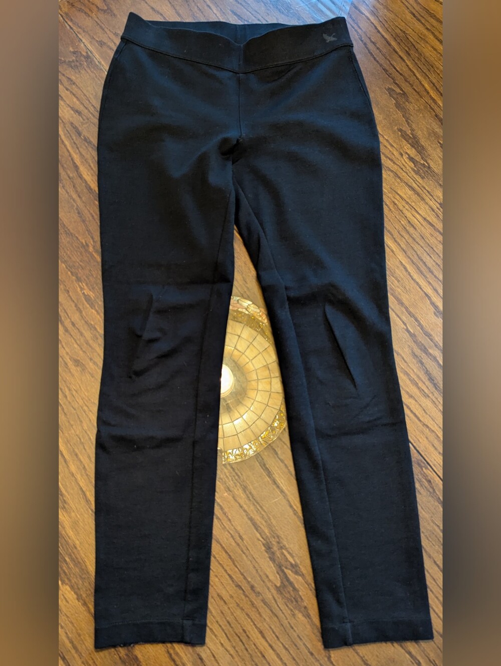Eddie Bauer Women's Black Pull-On Solid Activewear Leggings Size 4